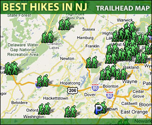 NJ Hikes Trailhead Map