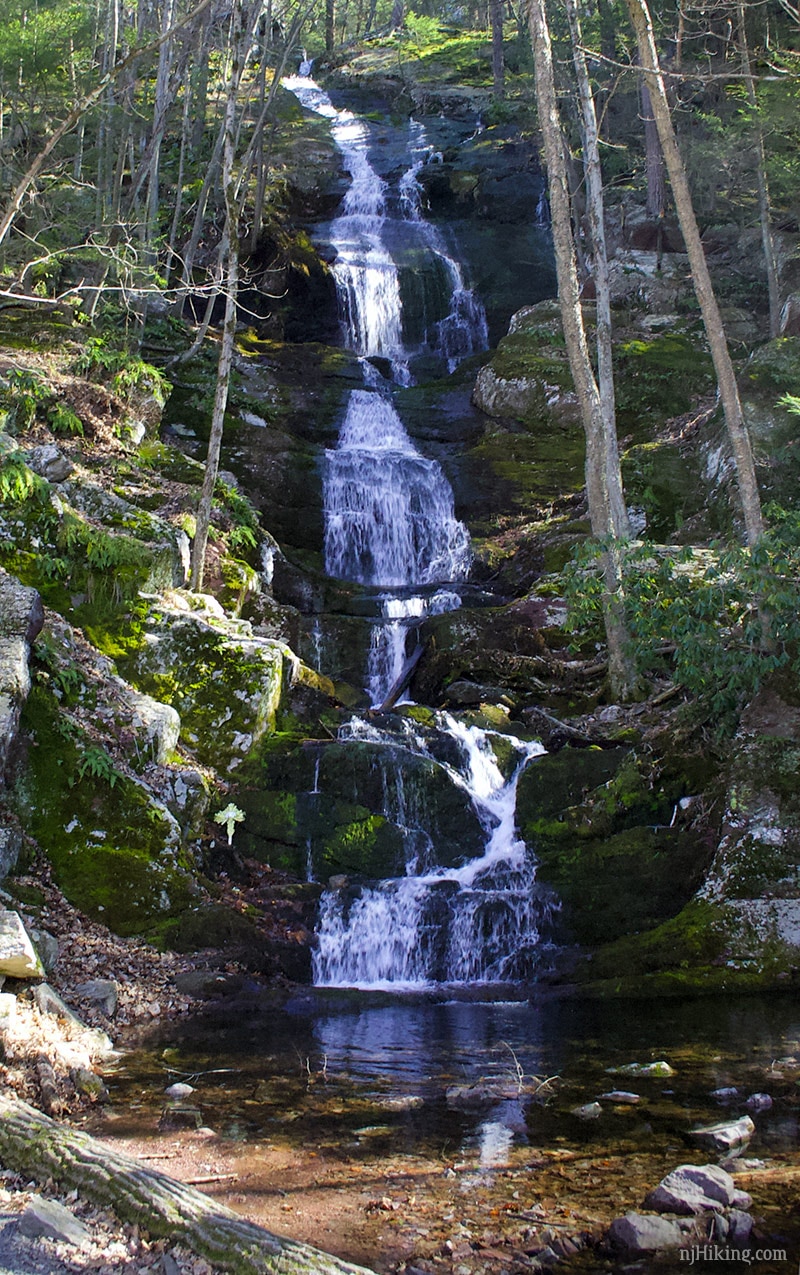 Buttermilk Falls to AT to Crater Lake and Hemlock Pond | njHiking.com