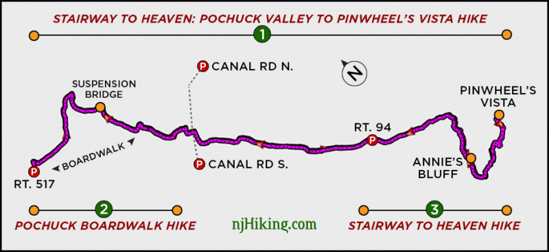Stairway To Heaven Pochuck Valley To Pinwheel Vista Njhiking Com