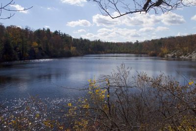 View of Terrace Pond from BLUE/WHITE