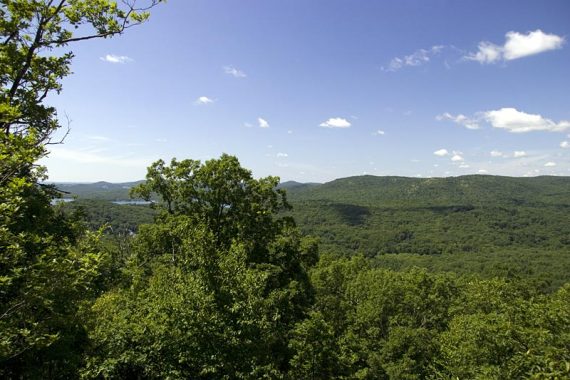 The first of many views; this is as you climb Windbeam Mountain