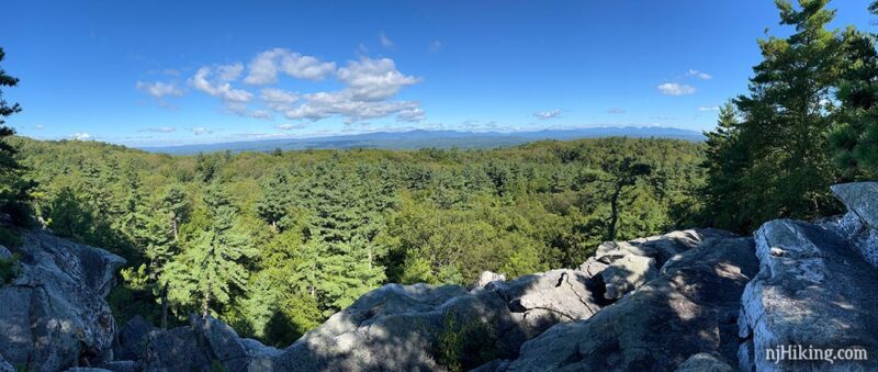 Panoramic view from the Northeast trail.