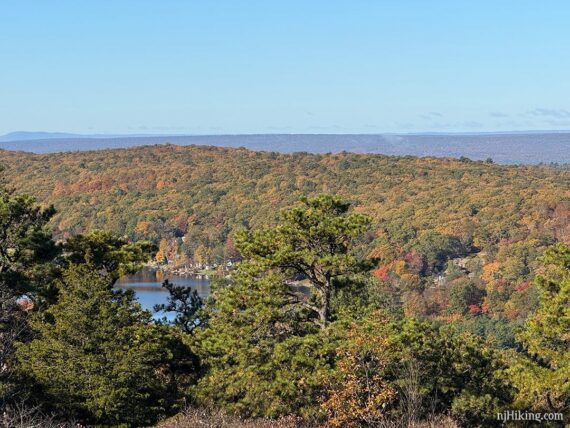 View of fall color from Culvers Gap.