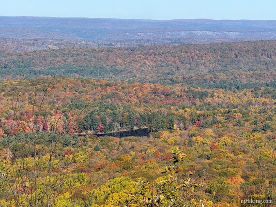 Fall color at Stokes State Forest.