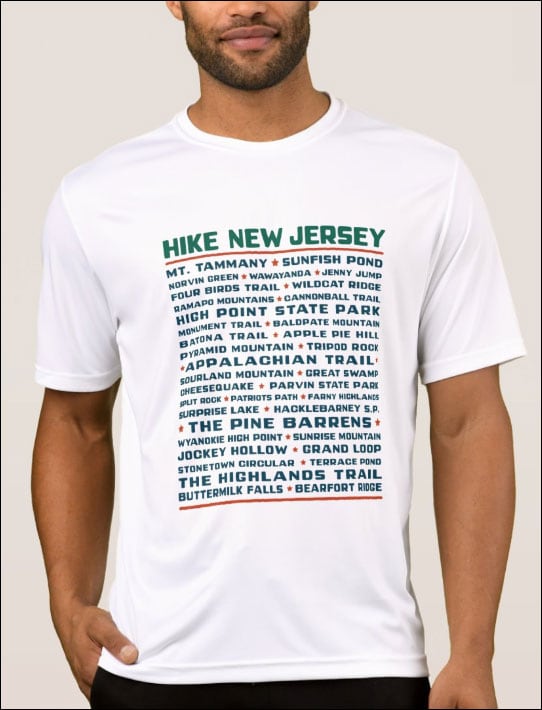 Hike New Jersey performance tee.